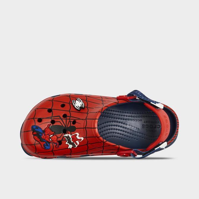 Big Kids Crocs Spider Man All Terrain Classic Clog Shoes