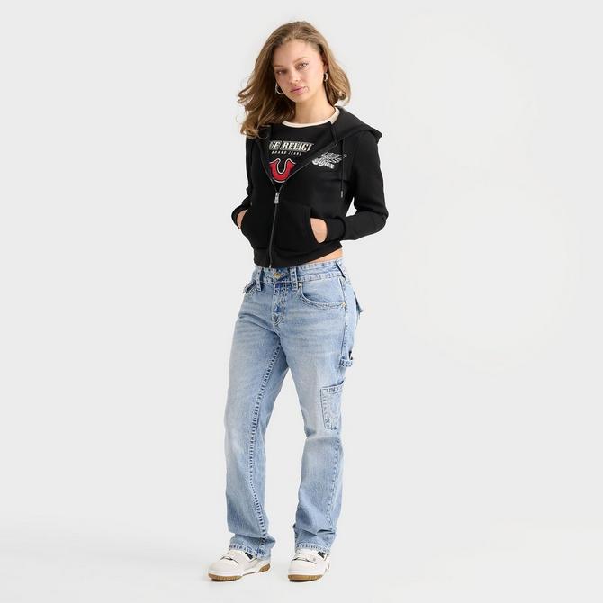 Women's True Religion Crystal Wing Full-Zip Hoodie| Finish Line