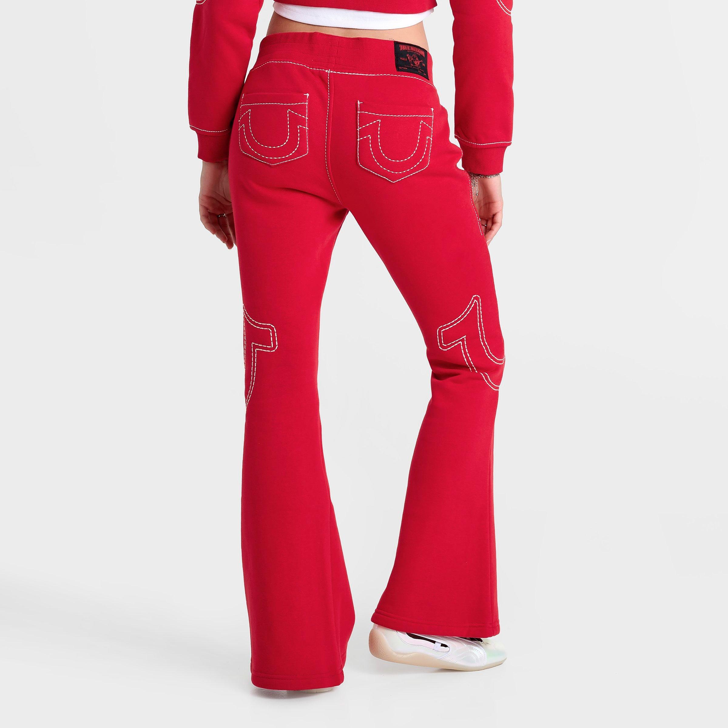 Women's True Religion Big T Low Rise Flared Sweatpants