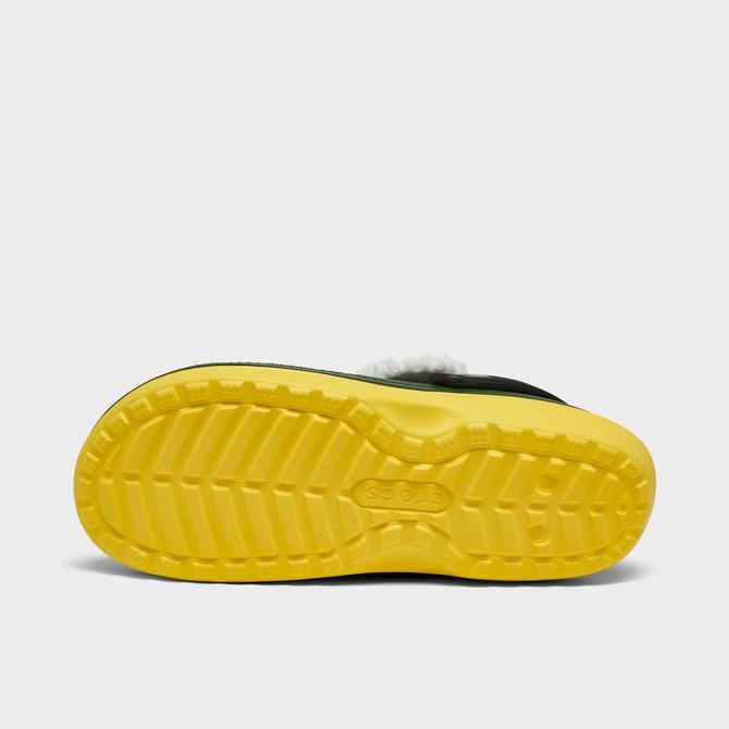 Lemon lined online crocs