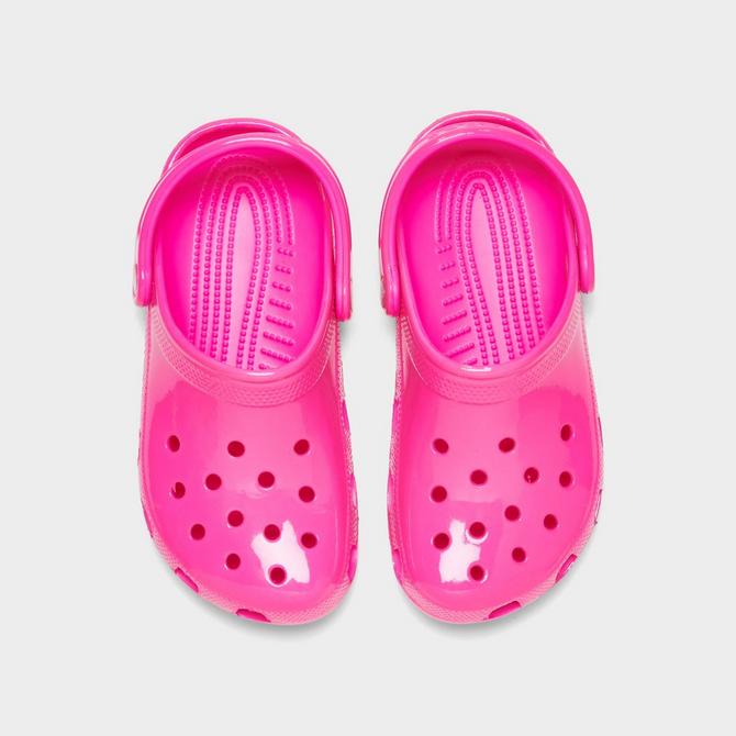 Big Kids' Crocs Neon Highlighter Classic Clog Shoes| Finish Line