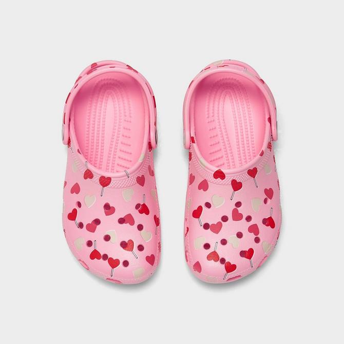 Girls' Little Kids' Crocs Hearts Classic Clog Shoes| Finish Line
