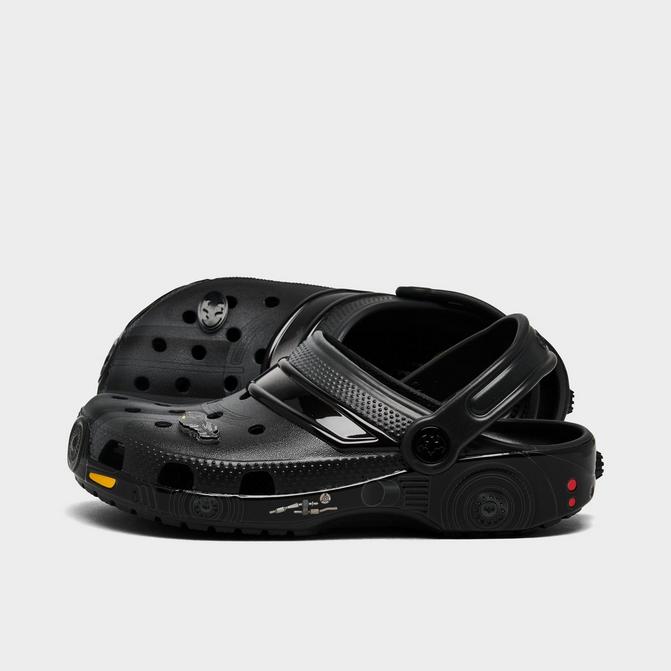 Right view of Little Kids' Crocs x Batman Batmobile Classic Clog Shoes in Black Click to zoom