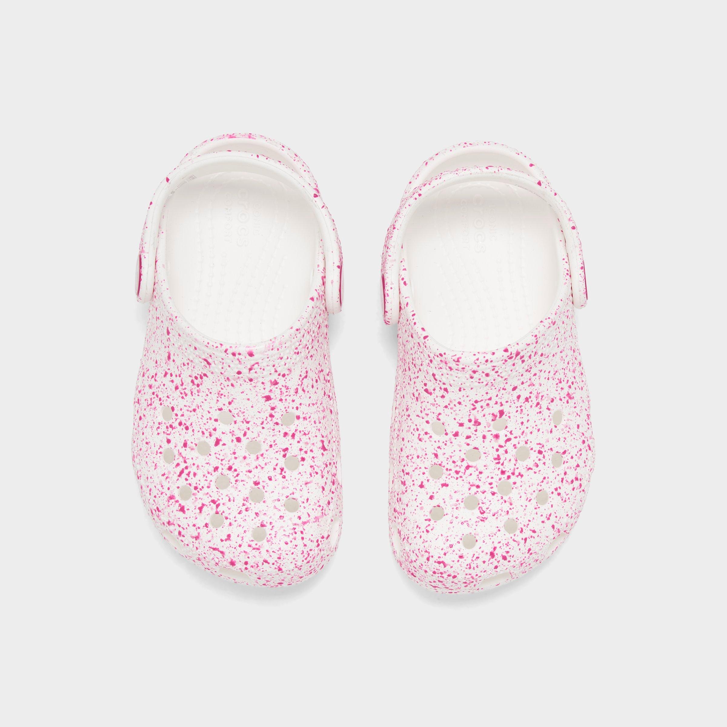 Girls' Toddler Crocs Paint Splatter Classic Clog Shoes