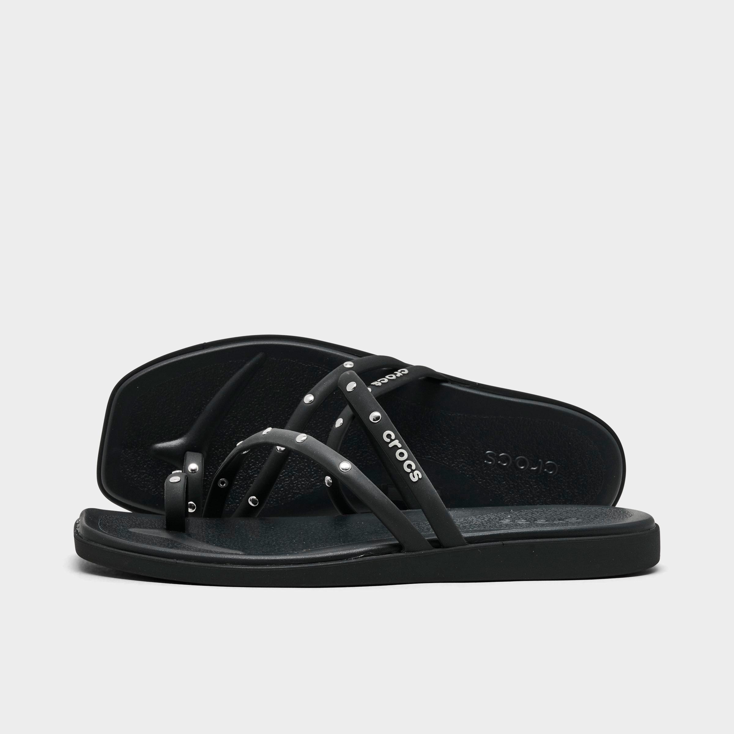 Women's Crocs Miami Studded Toe Loop Sandals | Finish Line
