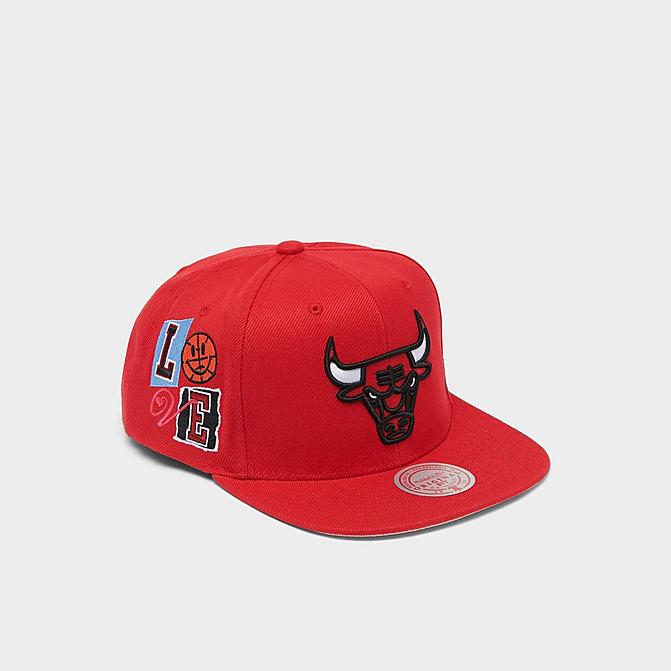 Right view of Mitchell & Ness Chicago Bulls All Love Snapback Hat in Red Click to zoom