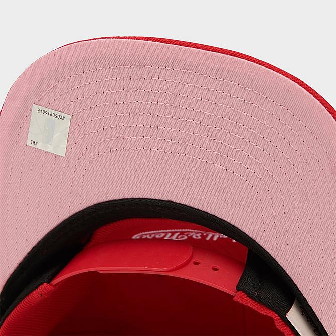 Bottom view of Mitchell & Ness Chicago Bulls All Love Snapback Hat in Red Click to zoom