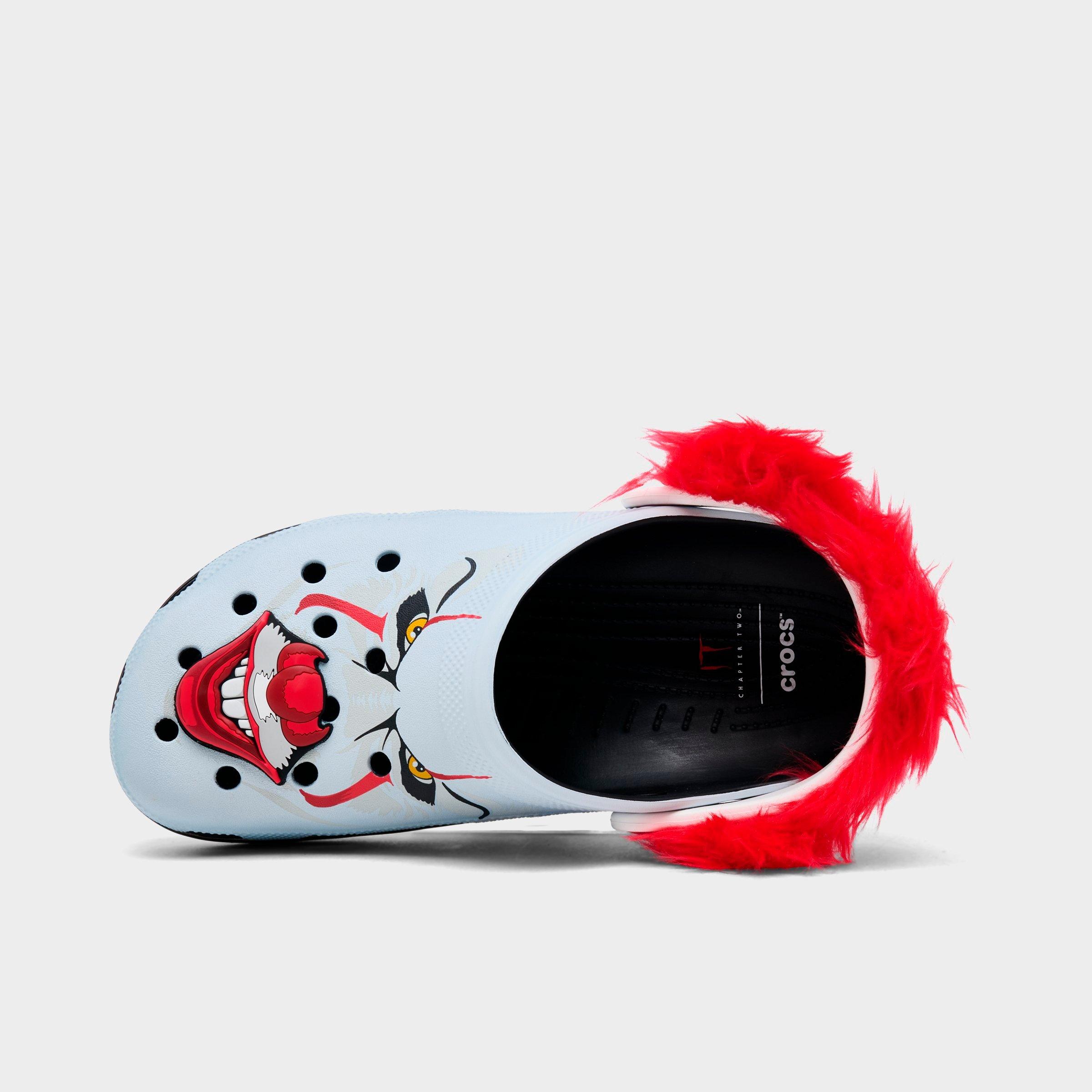 Crocs IT Chapter 2 Pennywise Face Classic Clogs Adult Men\'s Size 9 Unisex Shoes Crocs All Terrain Clog  main image 2