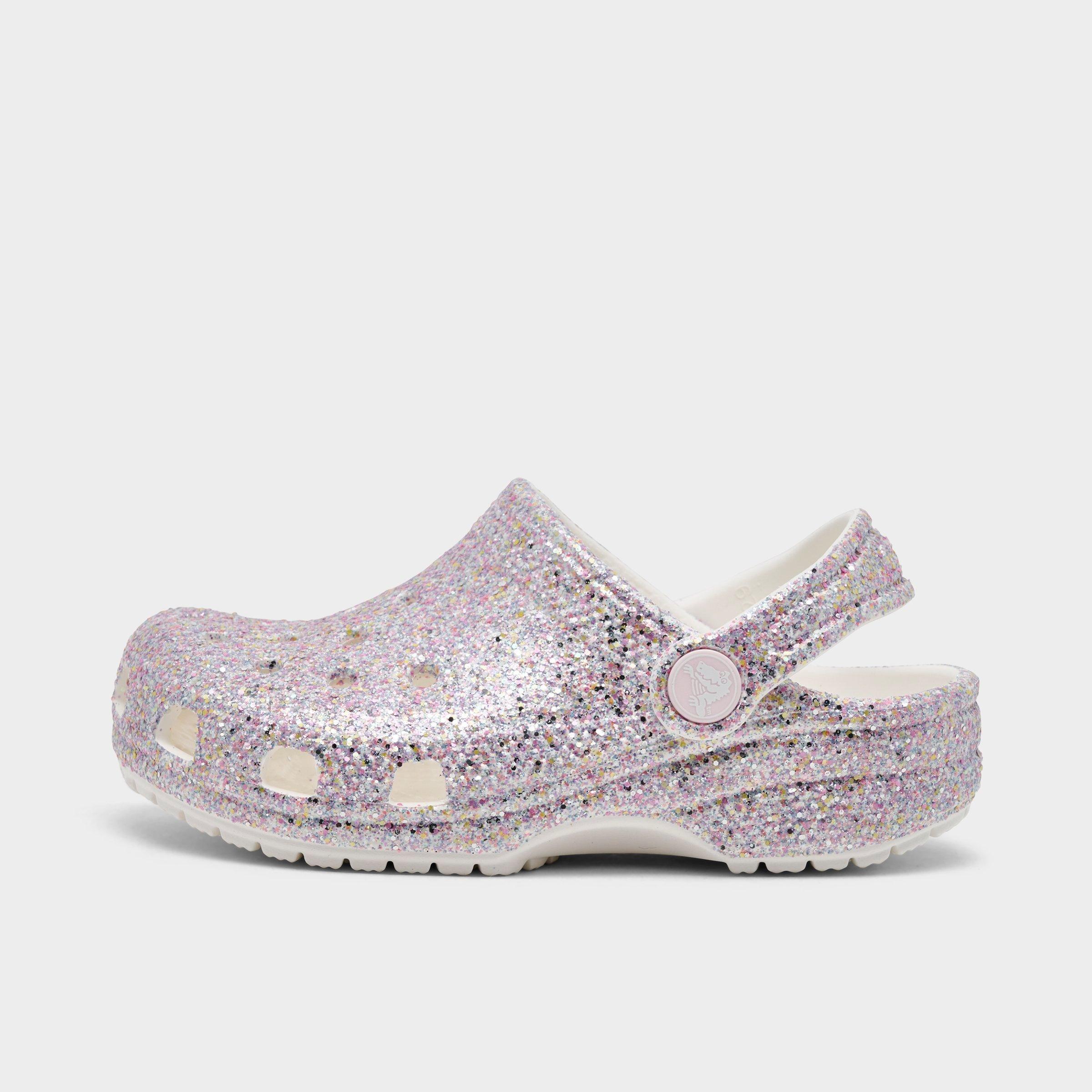 Girls' Toddler Crocs Classic Glitter Clog Shoes