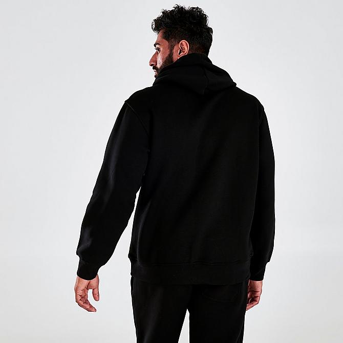 Back Right view of Men's Nicce Omaze Pullover Hoodie in Black Click to zoom