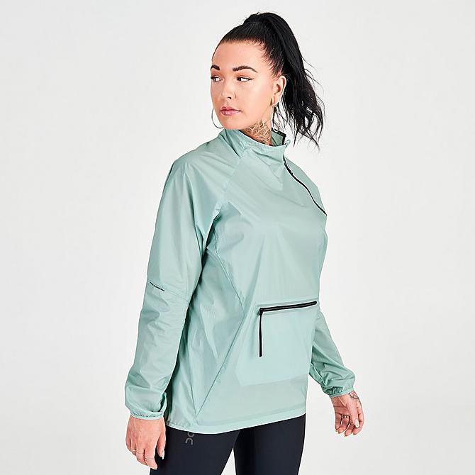 Back Left view of Women's On Active Jacket in Sea Click to zoom