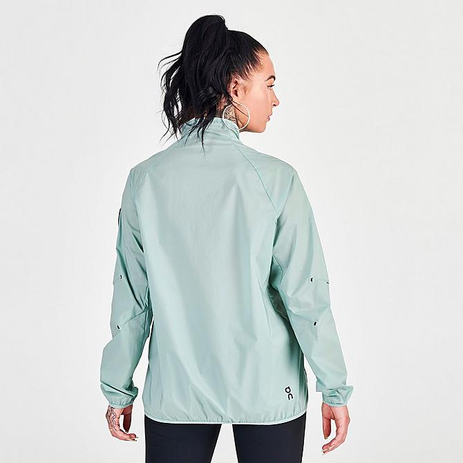 Back Right view of Women's On Active Jacket in Sea Click to zoom