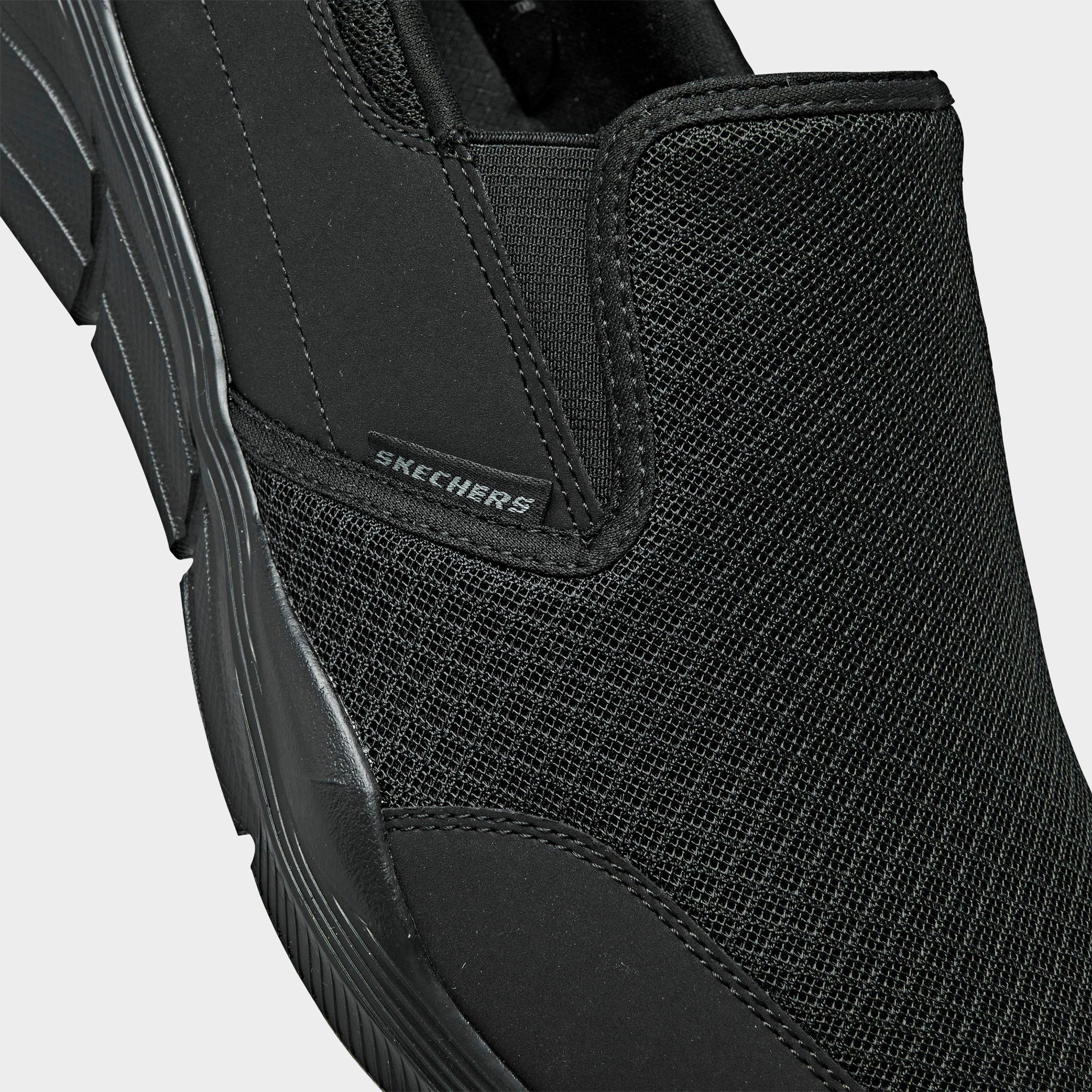 mens skechers slip on wide width