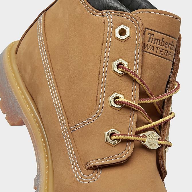 Front view of Women's Timberland Nellie Chukka Waterproof Boots in Wheat Nubuck Click to zoom