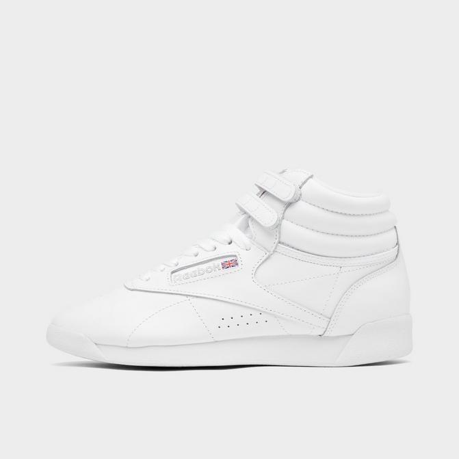 Women's reebok freestyle hi casual sales shoes