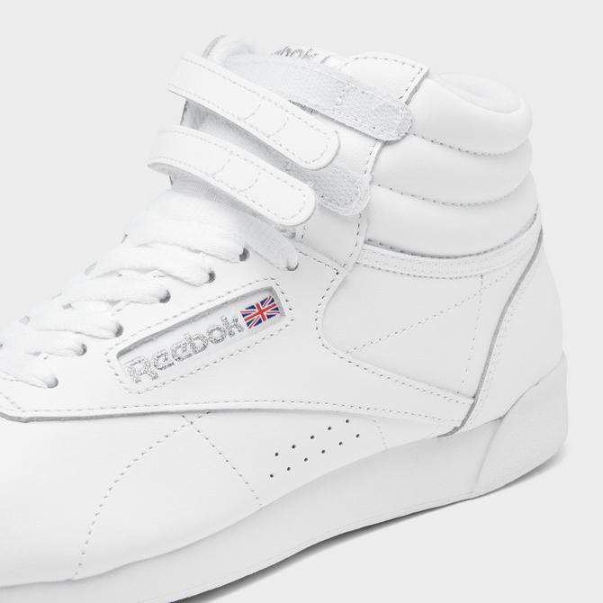 Reebok freestyle cheap hi womens silver