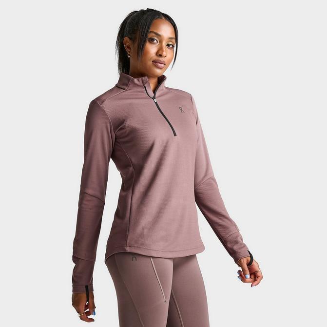 Womens half shop zip running top