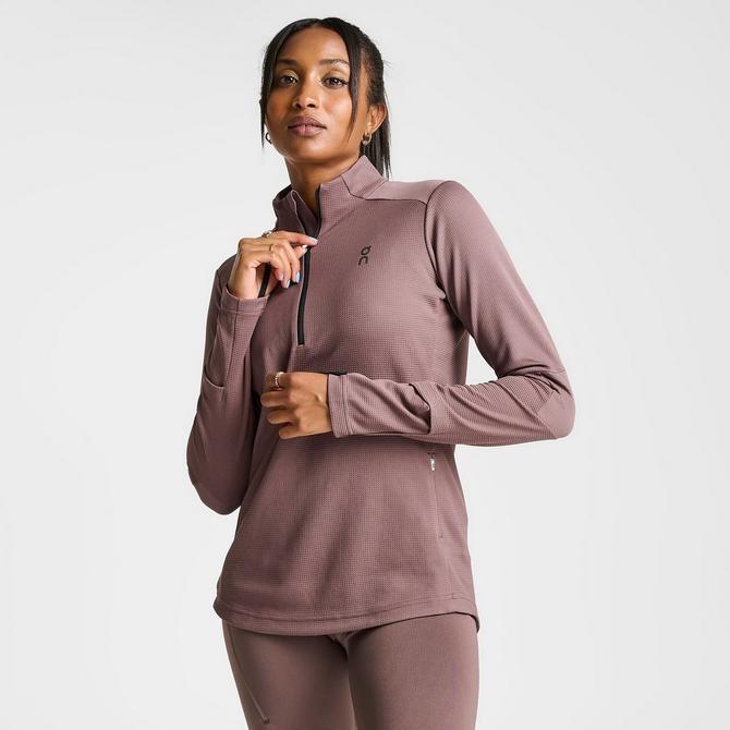 Long sleeve quarter discount zip running top