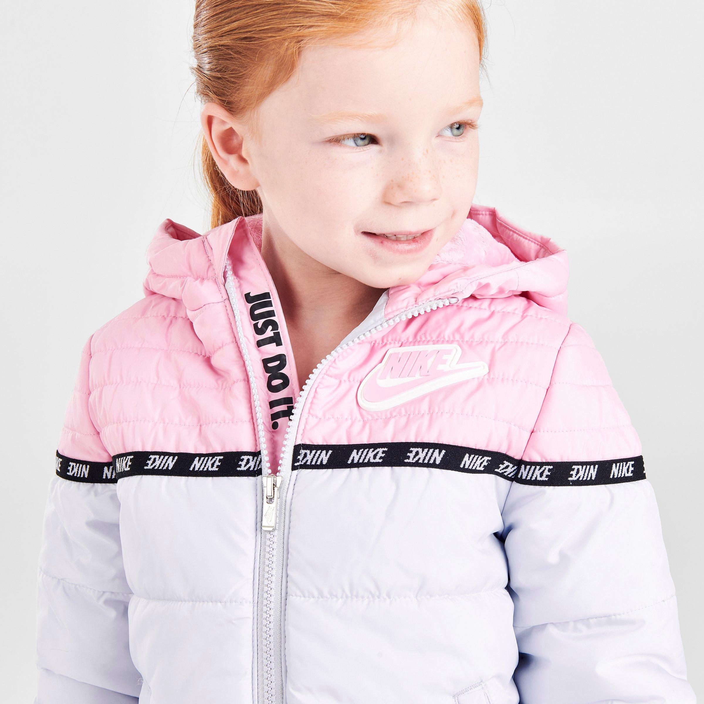 girls pink nike jacket