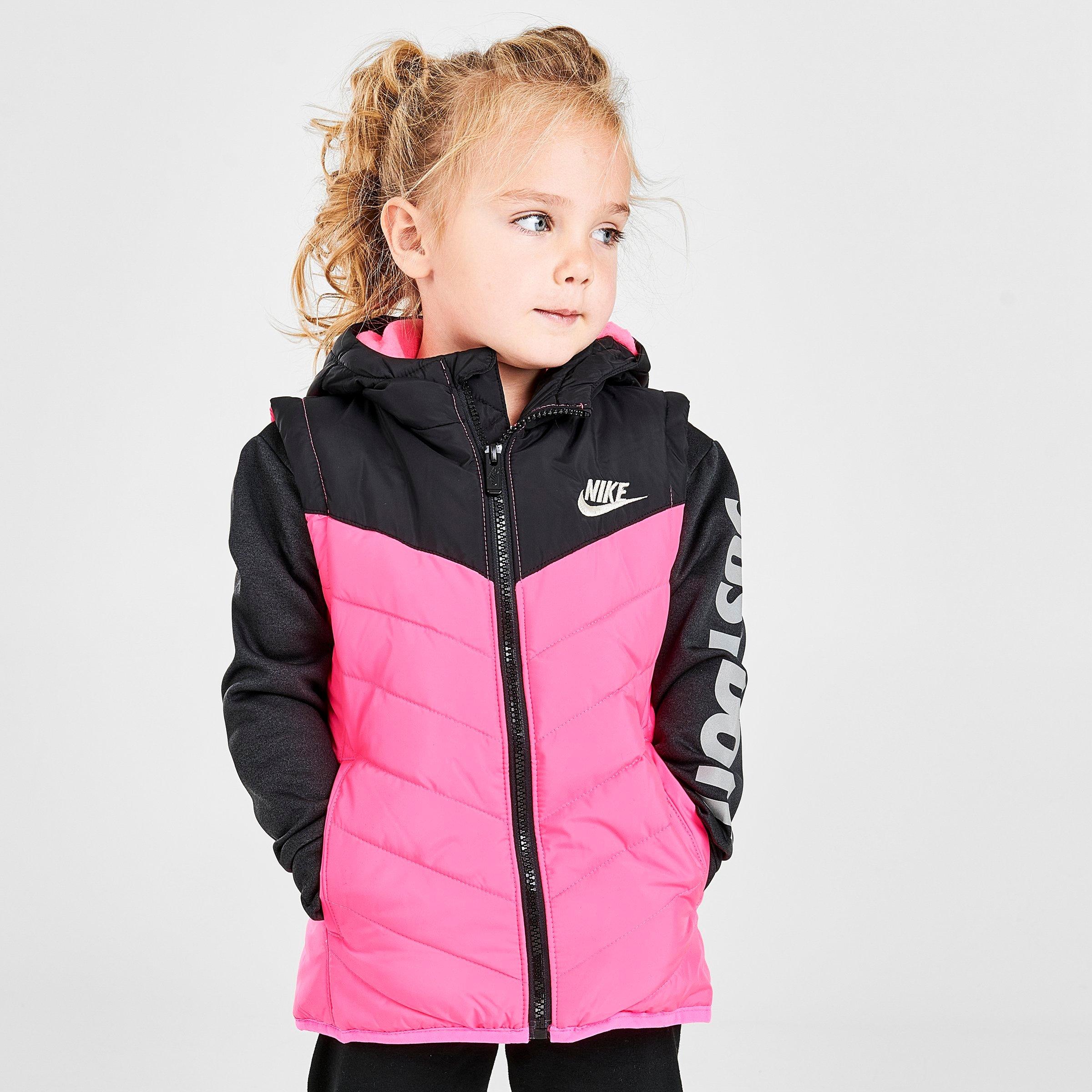 nike puffer jacket pink