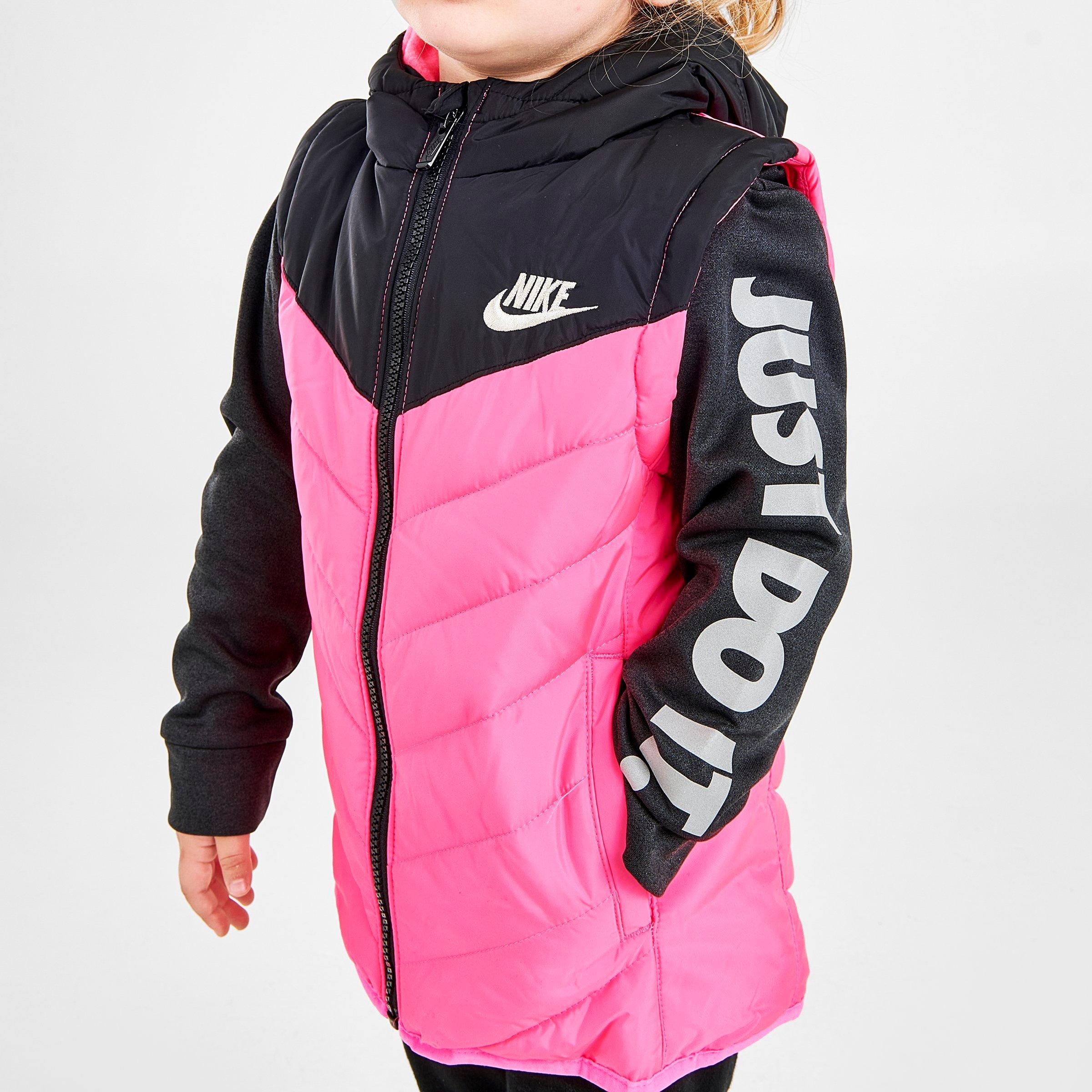 nike puffer jacket pink