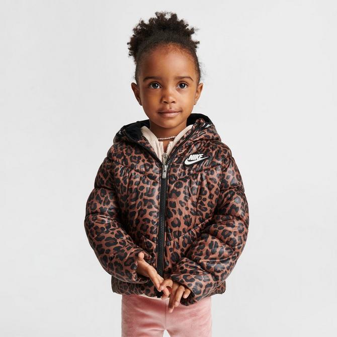 Girls' Toddler Nike Printed Hooded Puffer Jacket