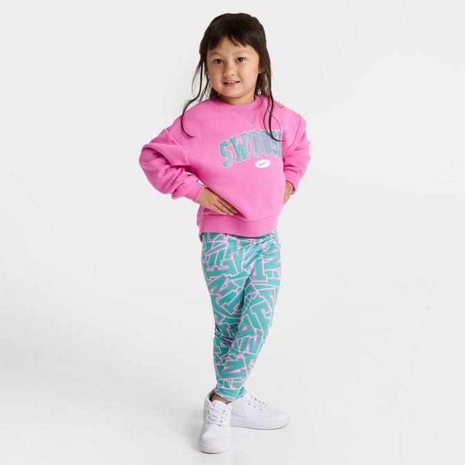 Nike Shine Crew and Leggings Set Toddler 2-Piece Set.