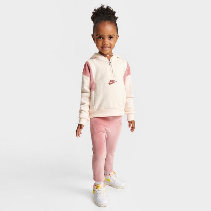 Nike Little Girls Fleece Sweatshirt and Leggings, 2 Piece Set - Macy's