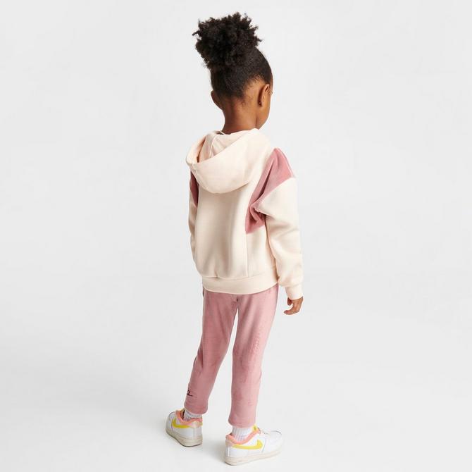 Girls' Toddler Nike Home Swoosh Home Half-Zip Hoodie and Leggings Set