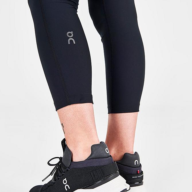 On Model 6 view of Women's On Active Tights in Black Click to zoom