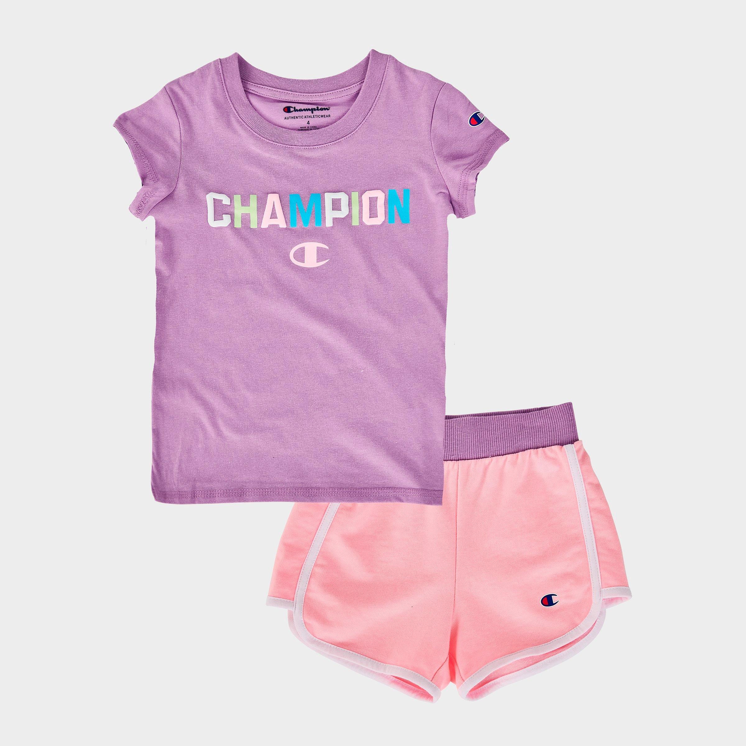 champion t shirt kids purple