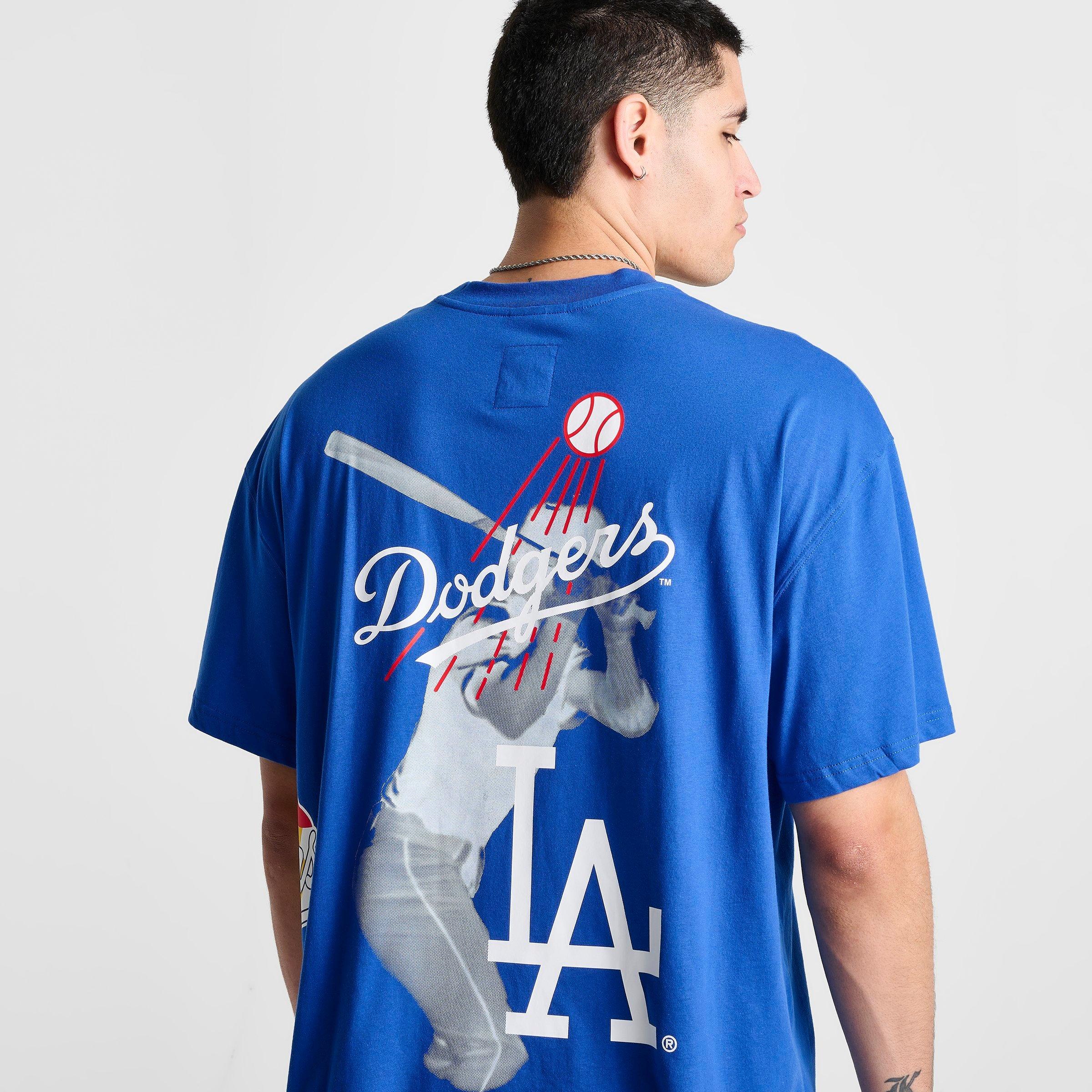 Men's Mitchell & Ness Los Angeles Dodgers MLB Logo Blast Graphic T-Shirt