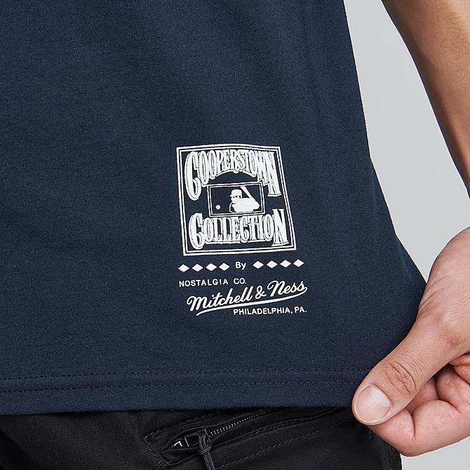 Men's Mitchell & Ness MLB New York Yankees Statue of Liberty Skyline Graphic T-Shirt