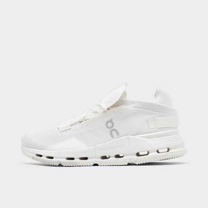 Right view of Women's On Cloudnova 2 Running Shoes in All White Click to zoom
