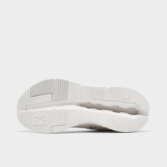 Bottom view of Women's On Cloudnova 2 Running Shoes in All White Click to zoom