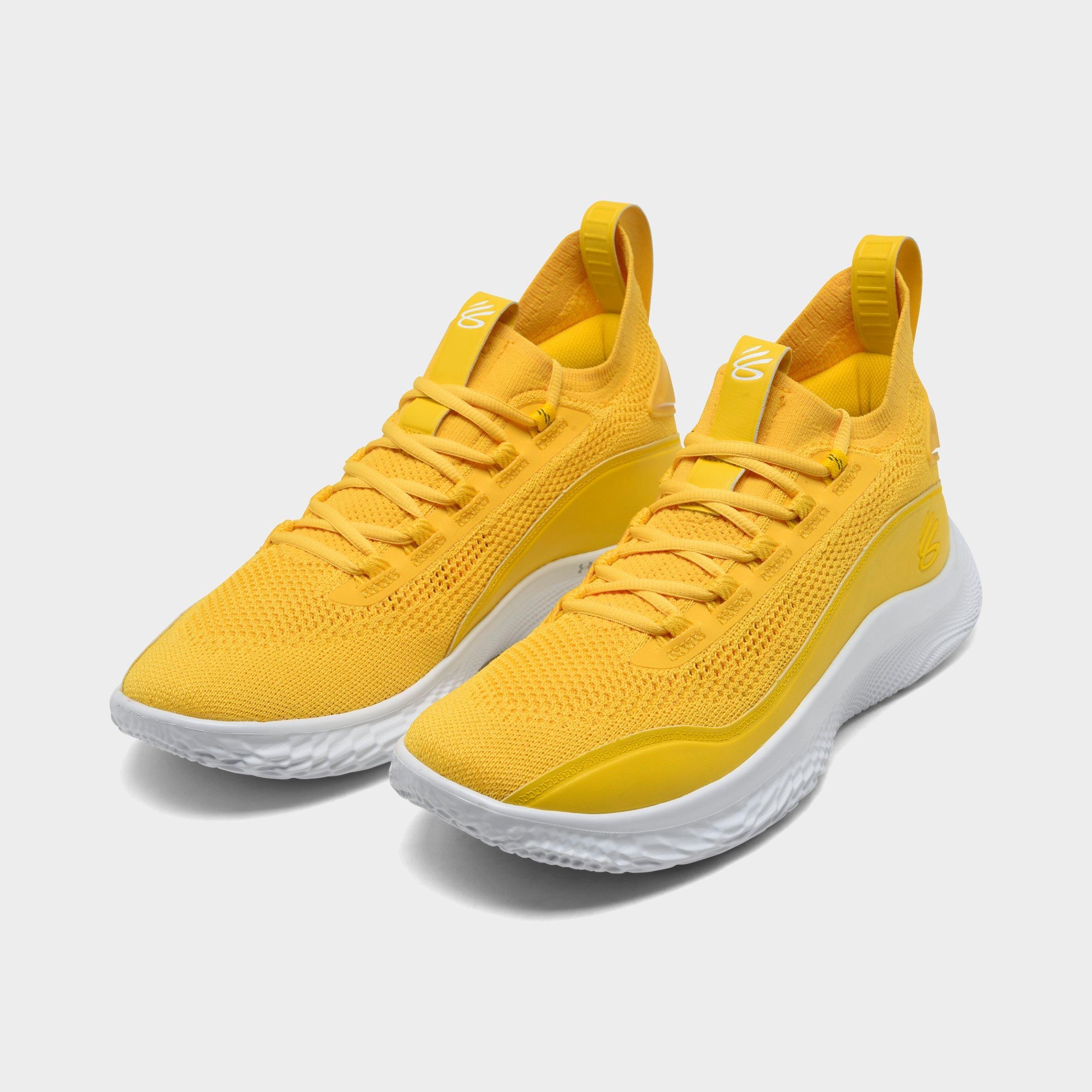 under armour yellow and blue shoes