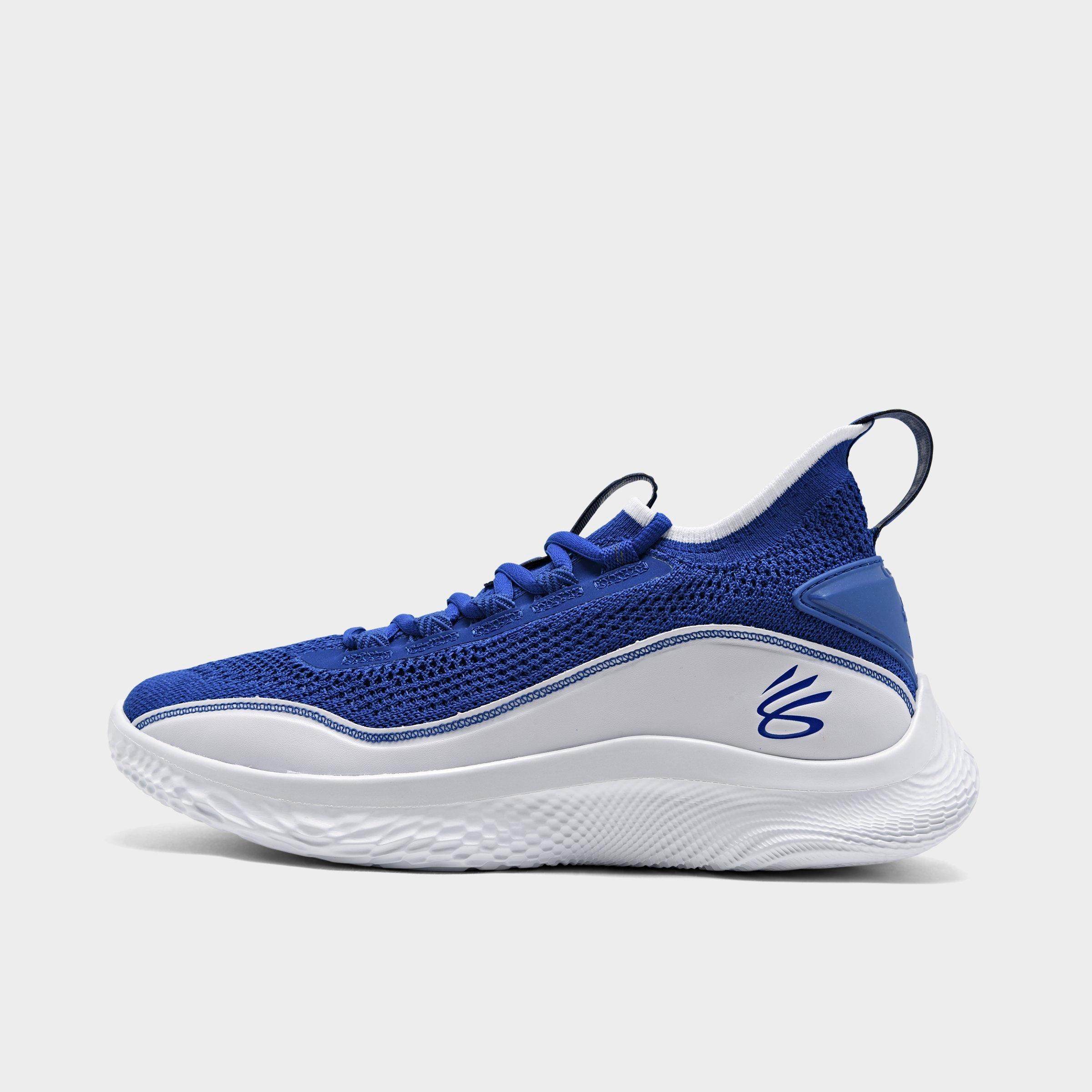 Kids' Basketball Shoes White and Blue