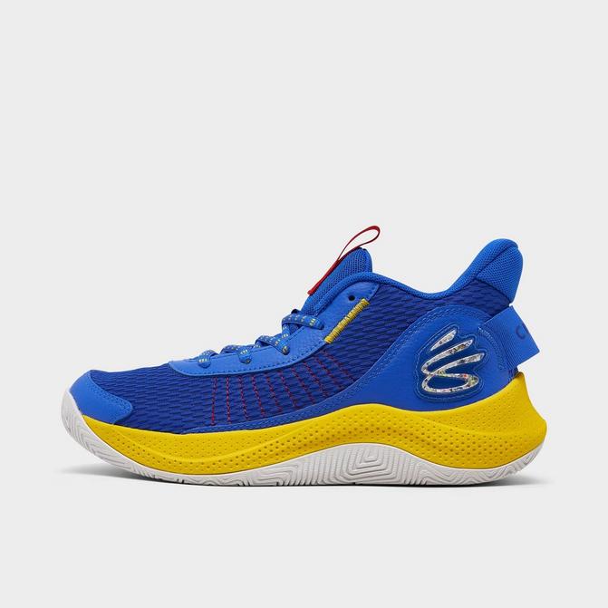 Stephen Curry Signed White and Blue Under Armour Curry 6 Basketball Sneakers
