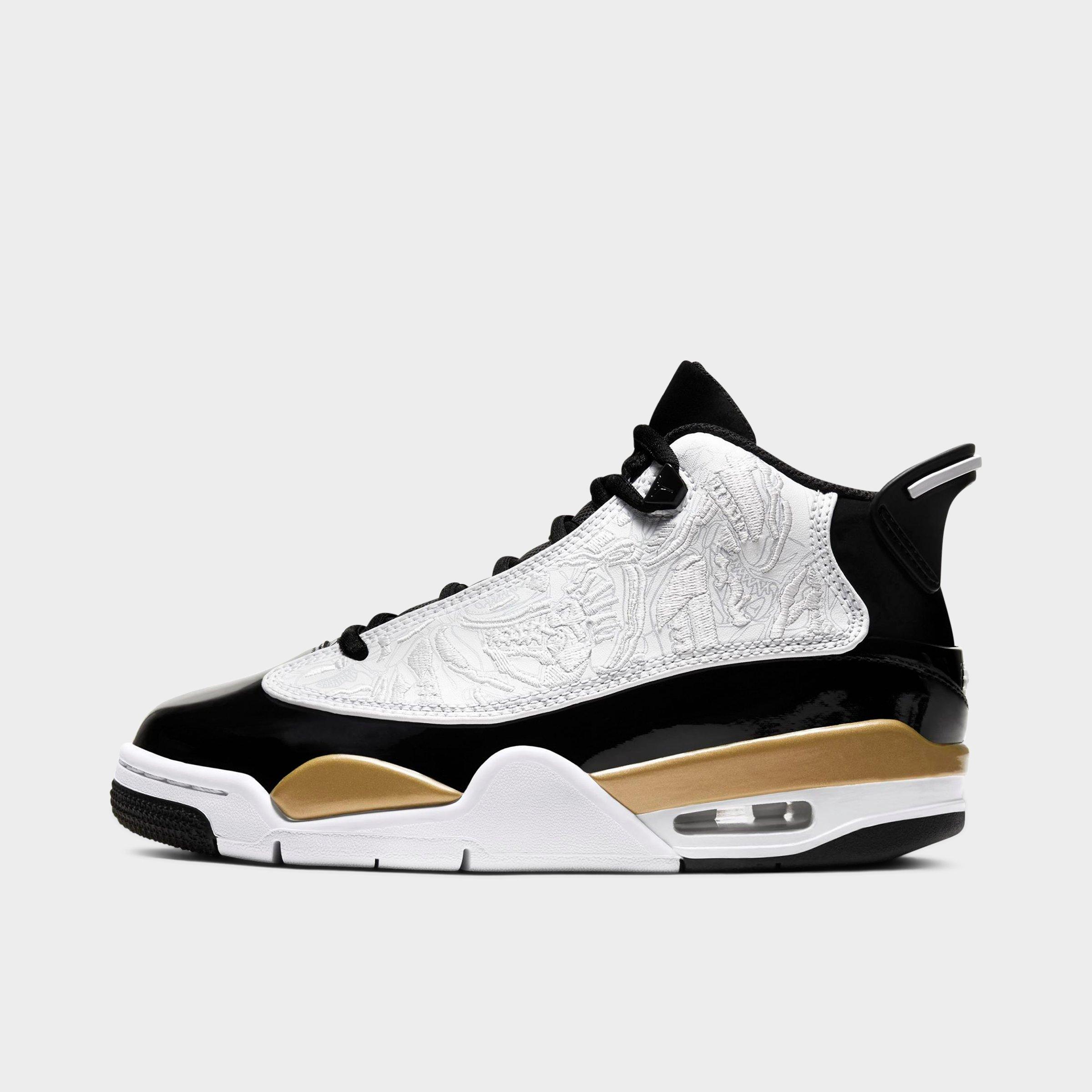 black and gold jordans finish line