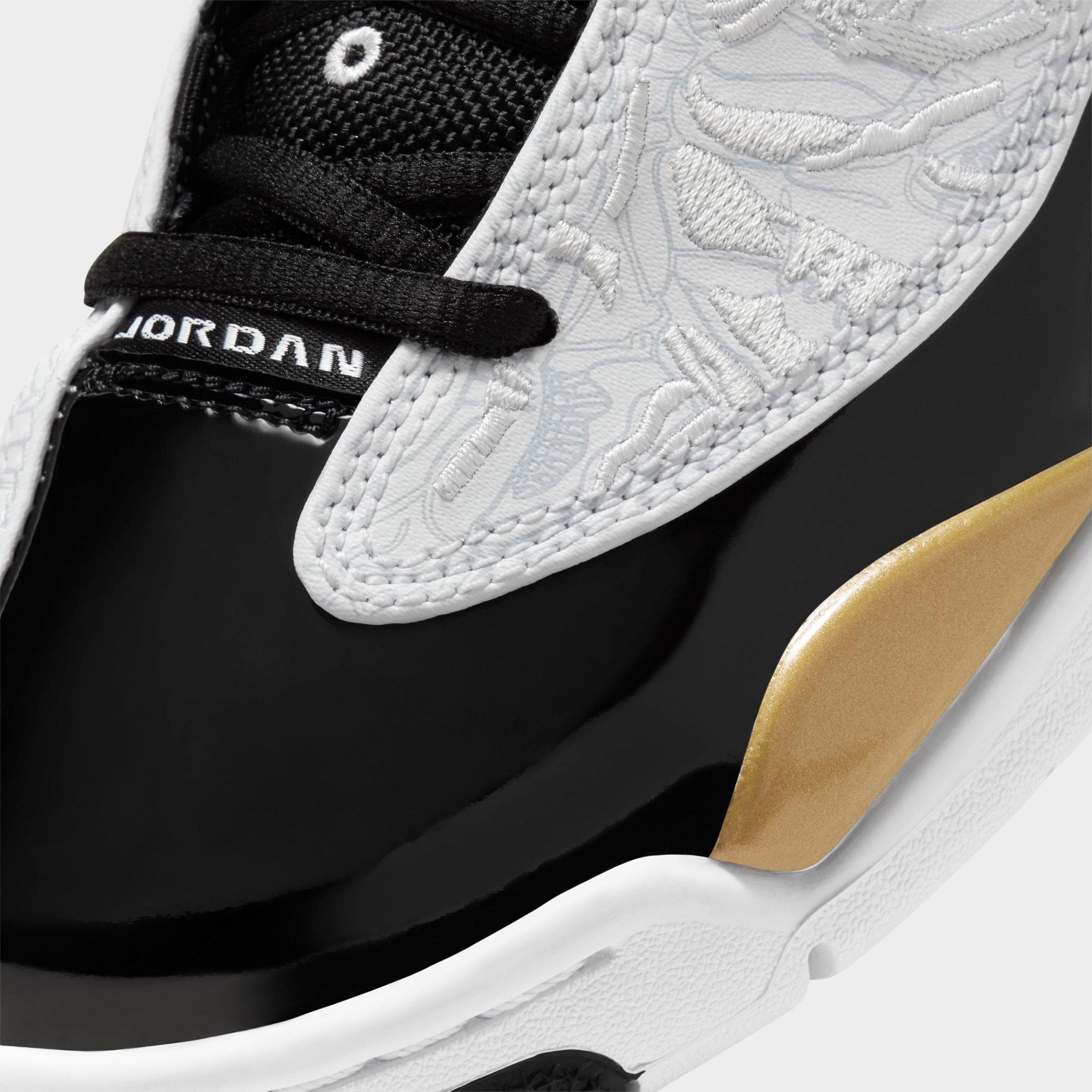 dub zero jordans black and gold