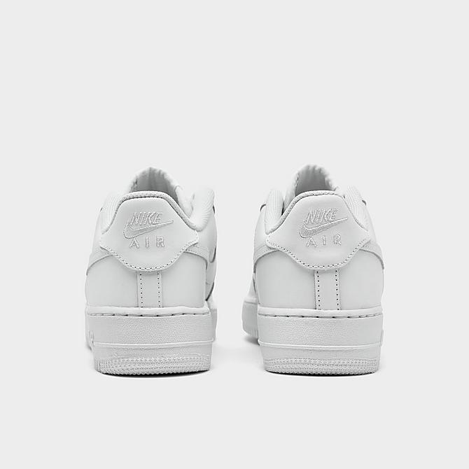 Left view of Big Kids' Nike Air Force 1 Low Casual Shoes in White Click to zoom