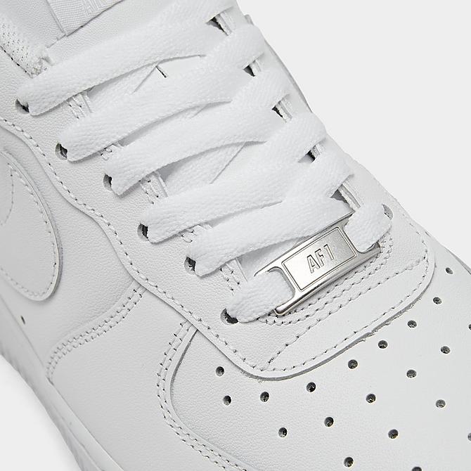 Front view of Women's Nike Air Force 1 Low Casual Shoes in White/White/White Click to zoom