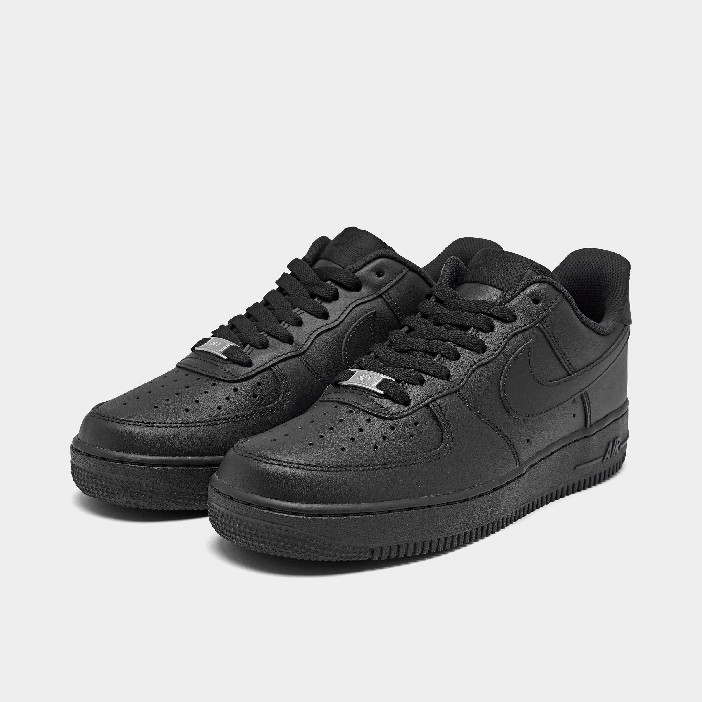 black low top air force 1