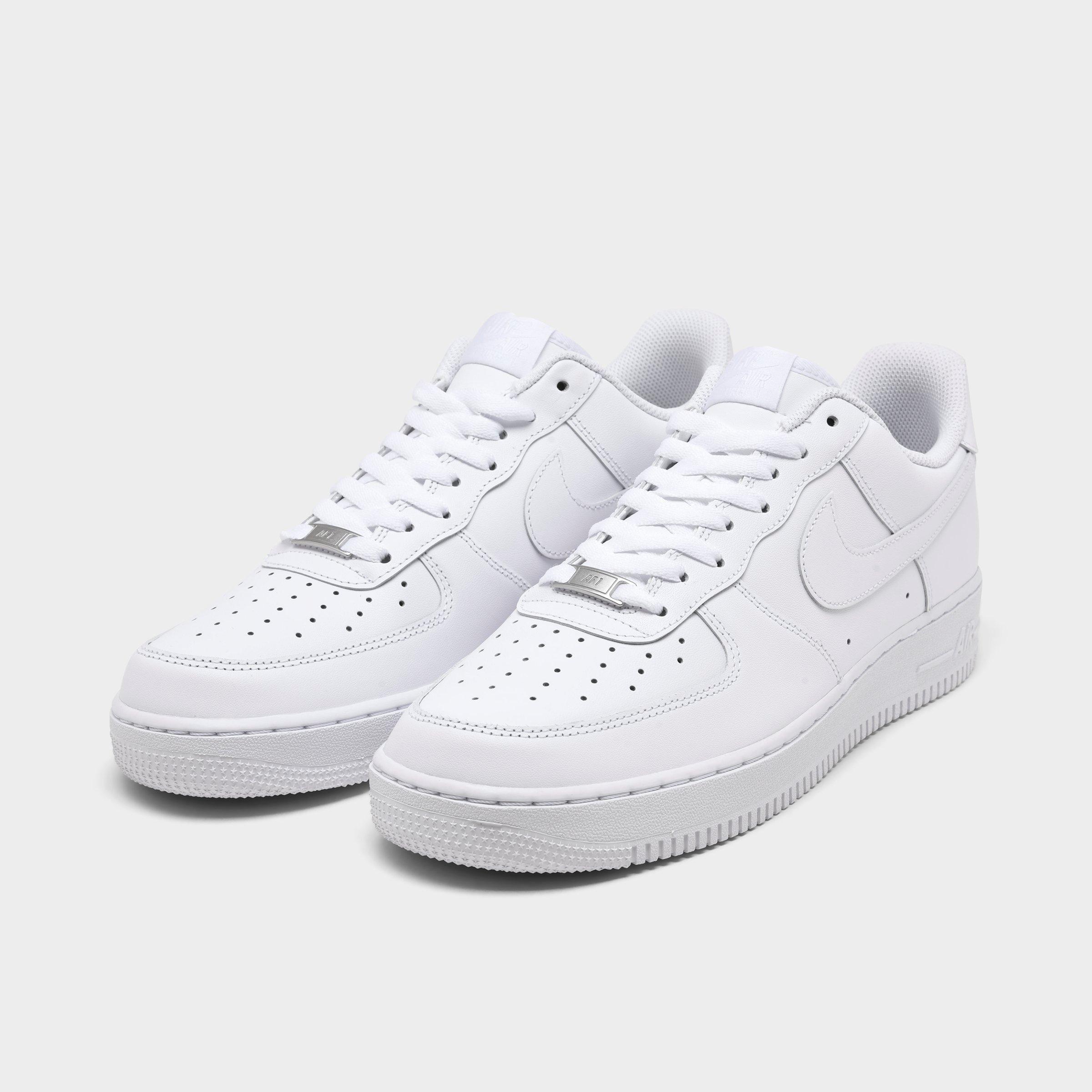 white low top nike air forces