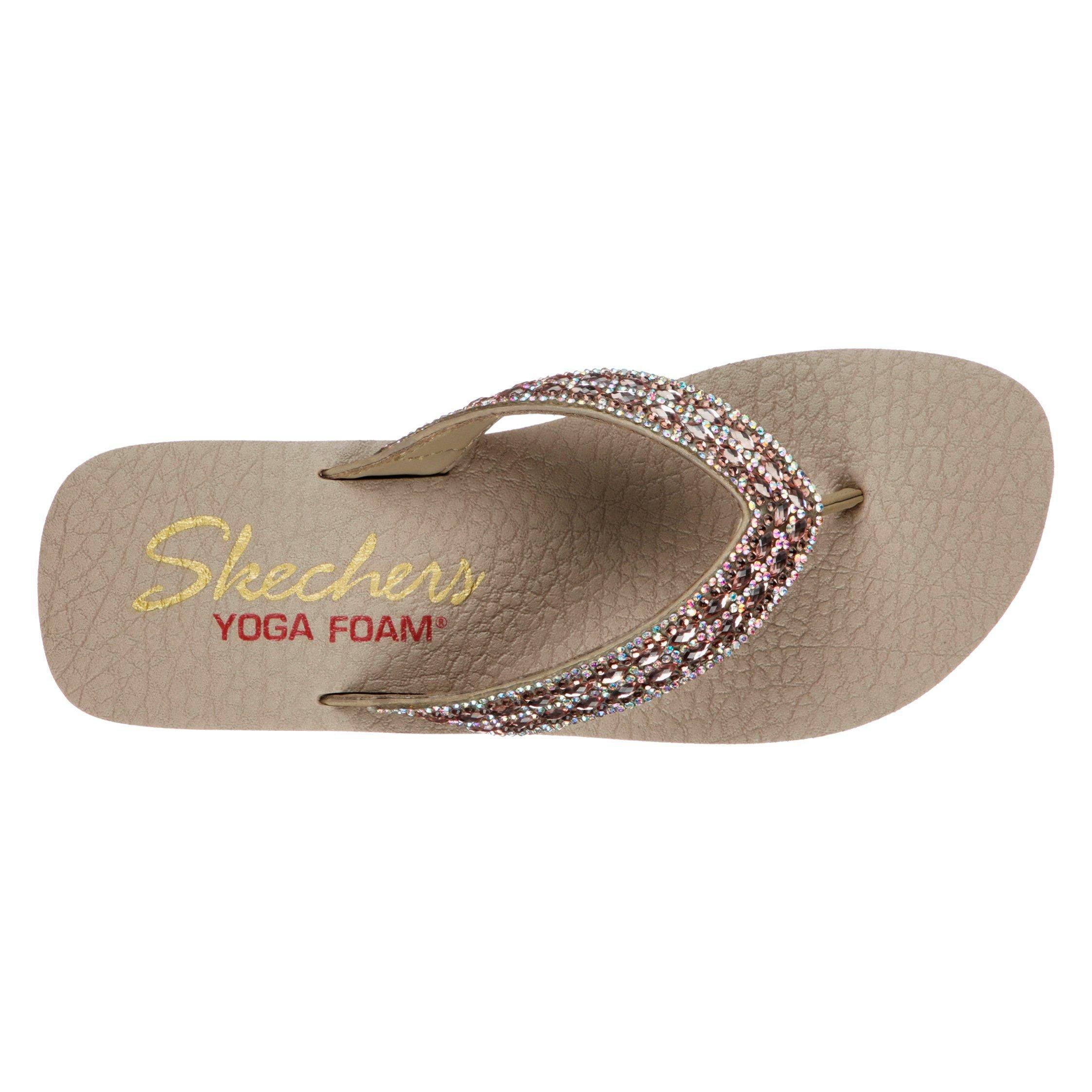 skechers cali vinyasa wedge flip flop