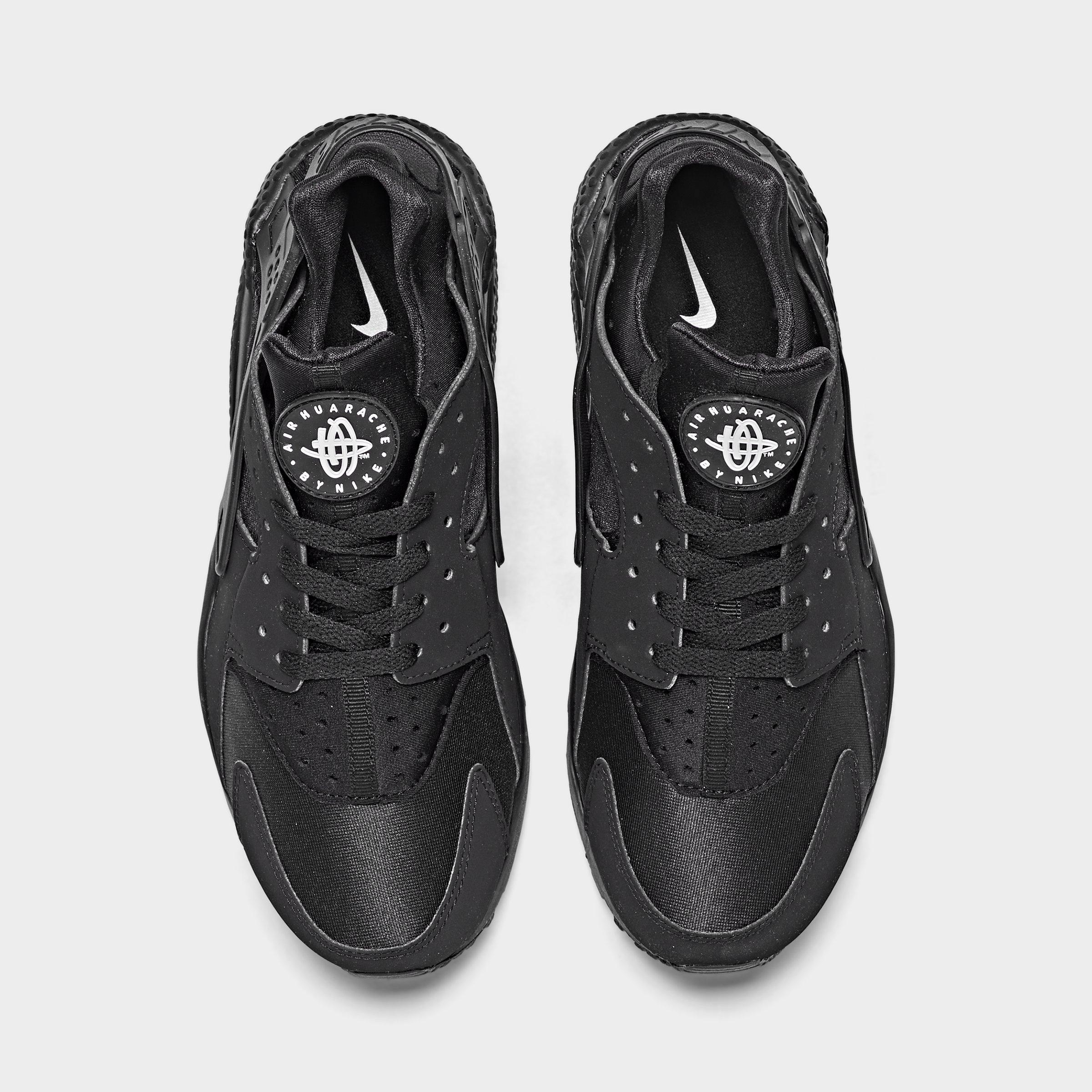 black huaraches finish line