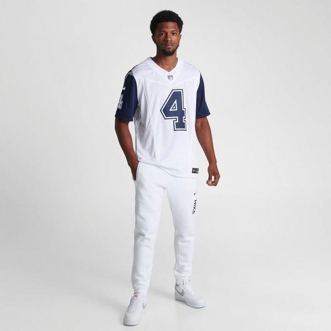 Men's Jordan Brand Dak Prescott White Dallas Cowboys Shoe Schedule Graphic T-Shirt Size: Extra Large