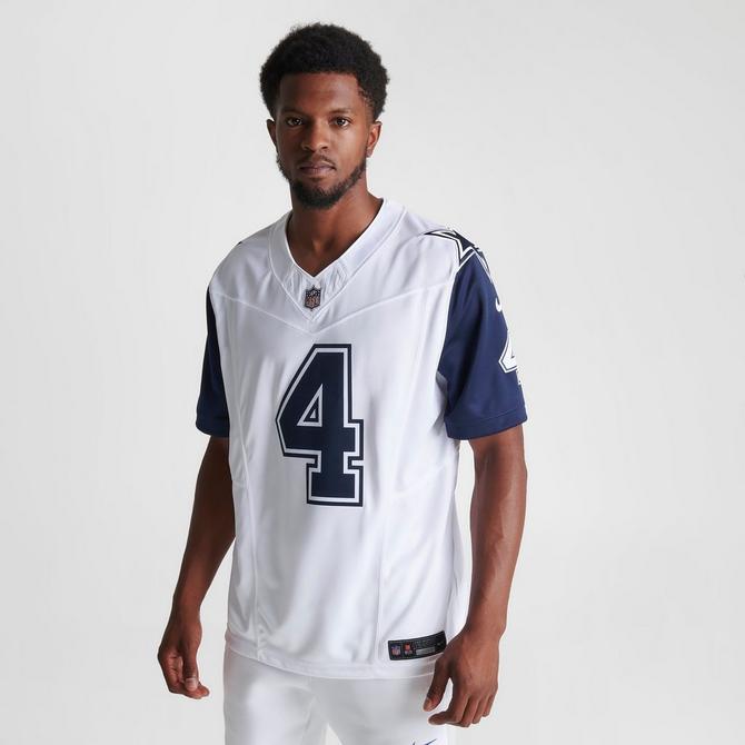 Men's Nike Dak Prescott Dallas Cowboys White Color Rush Vapor Limited Jersey