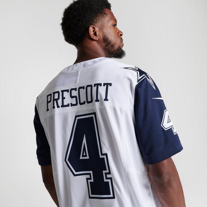 Men's Nike Dak Prescott Dallas Cowboys White Color Rush Vapor Limited Jersey