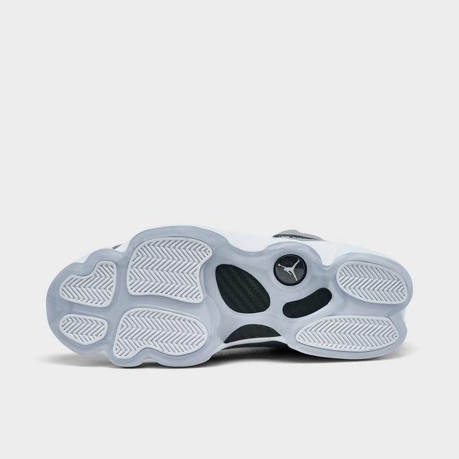 Bottom view of Men's Air Jordan 6 Rings Basketball Shoes in Cool Grey/Wolf Grey/White Click to zoom